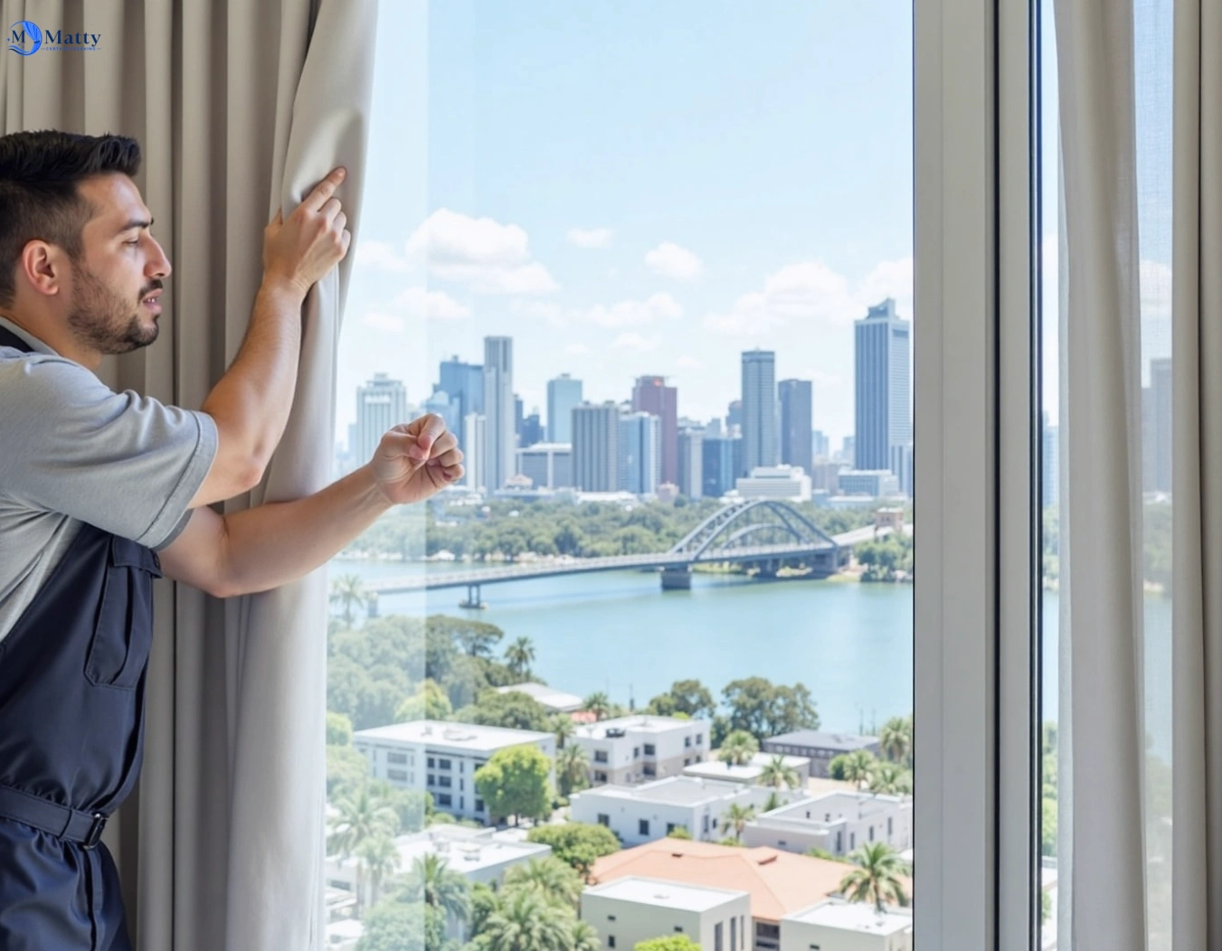 Professional curtain steam cleaning service currumbin-valley QLD by Matty Curtain Cleaning