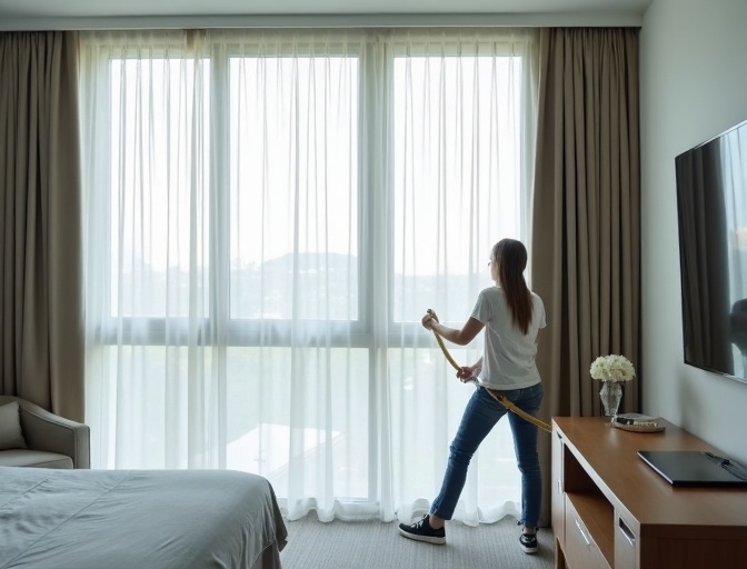 Currumbin Valley Sheer Curtain Cleaning